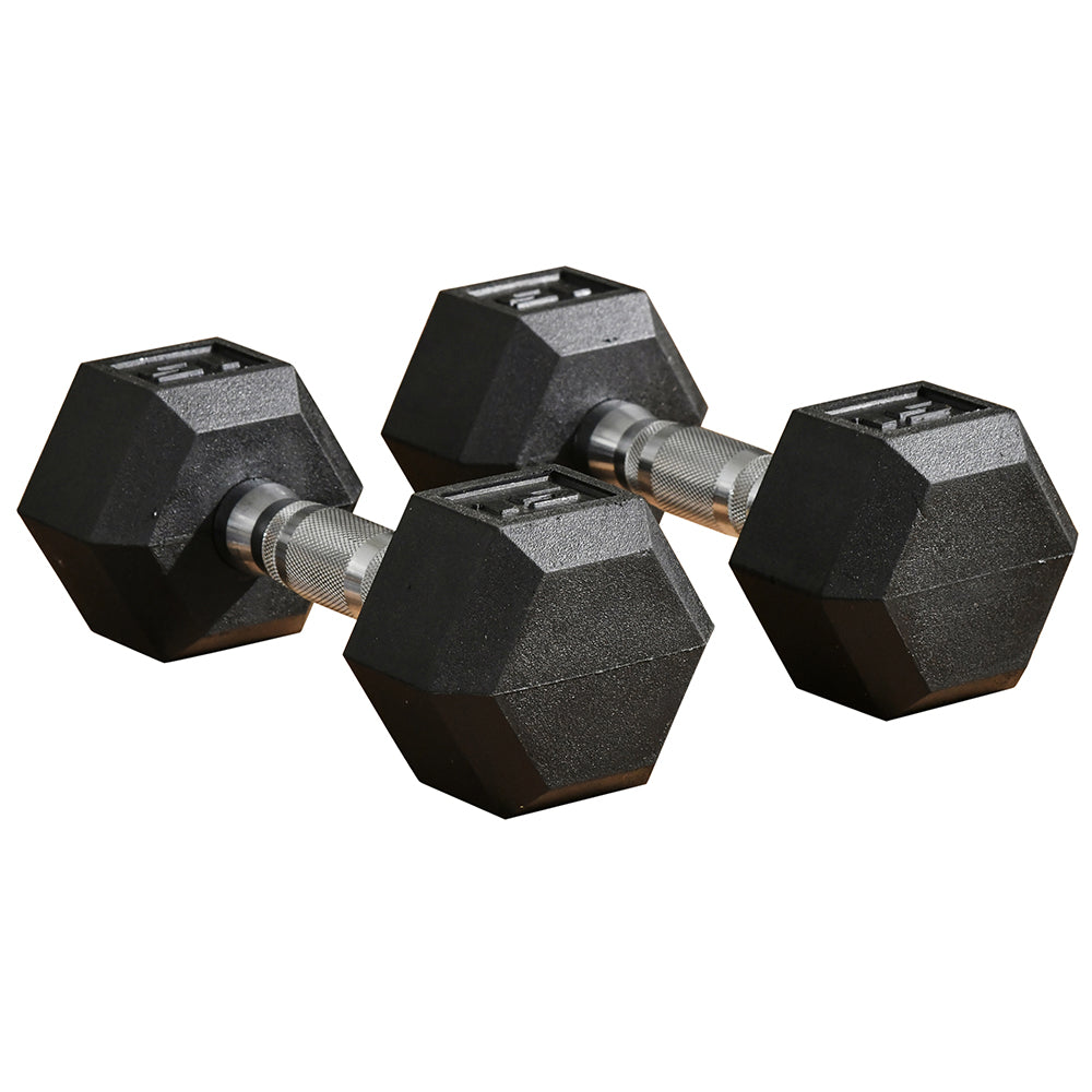 Hex Dumbbell Set Of 2, Rubber Weights Exercise Fitness Dumbbell With Non-Slip Handles, Anti-roll, For Bulk Up Your Arms, Shoulders, And Back