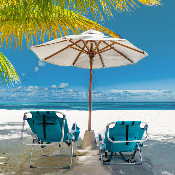 63x65x82cm Short Oxford Cloth Silver White Aluminum Tube Bearing Beach Chair Mint Green