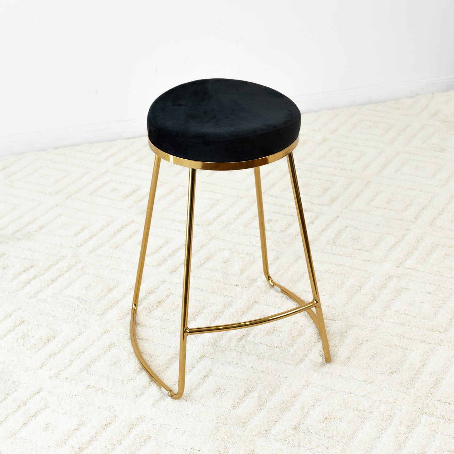 Jane 26   Mid-Century Modern Luxury Upholstered Stool
