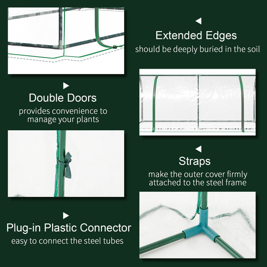 Portable Tunnel Greenhouse For Outdoor Garden Hot House