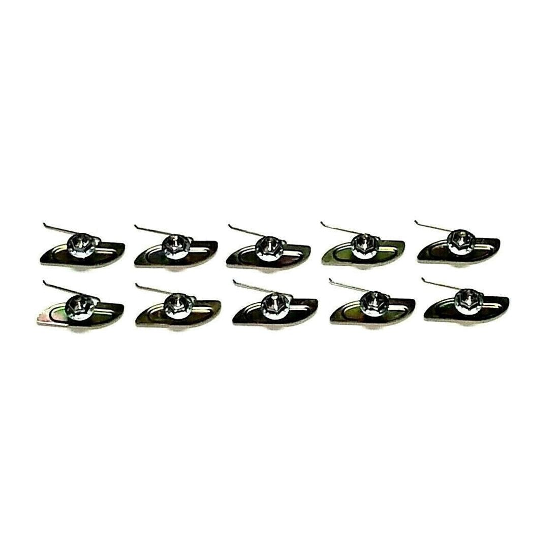 Ford 3 4-1 5  8 Body Fender Door Quarter Trim Moulding Molding Clips Nuts 10p B