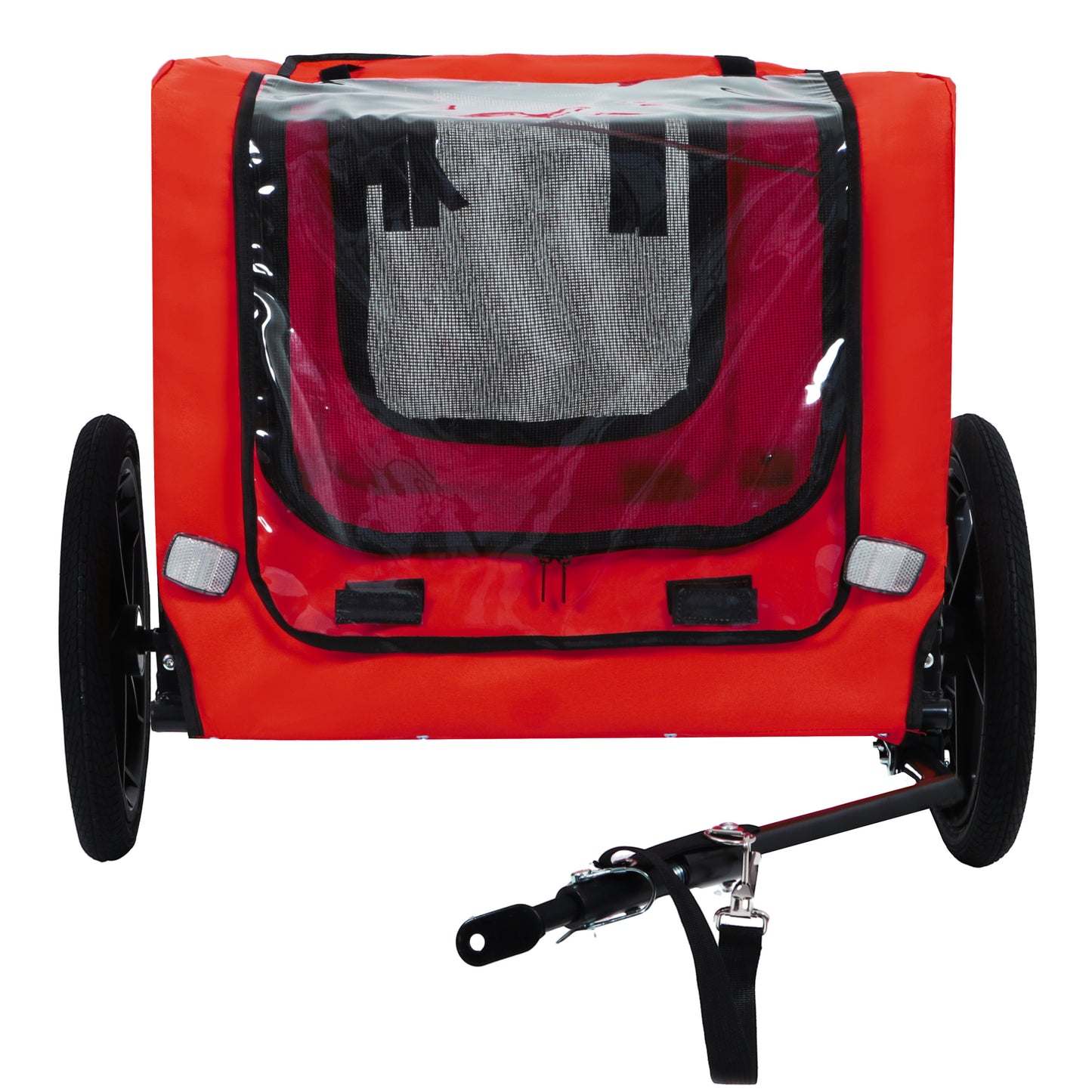 Pet Bike Trailer Dog Cart For Bicycle,Suitable For Small And Medium Pets, Easy Folding Cart Frame, Quick Release Wheel, Non-Slip Floor, Internal Leash