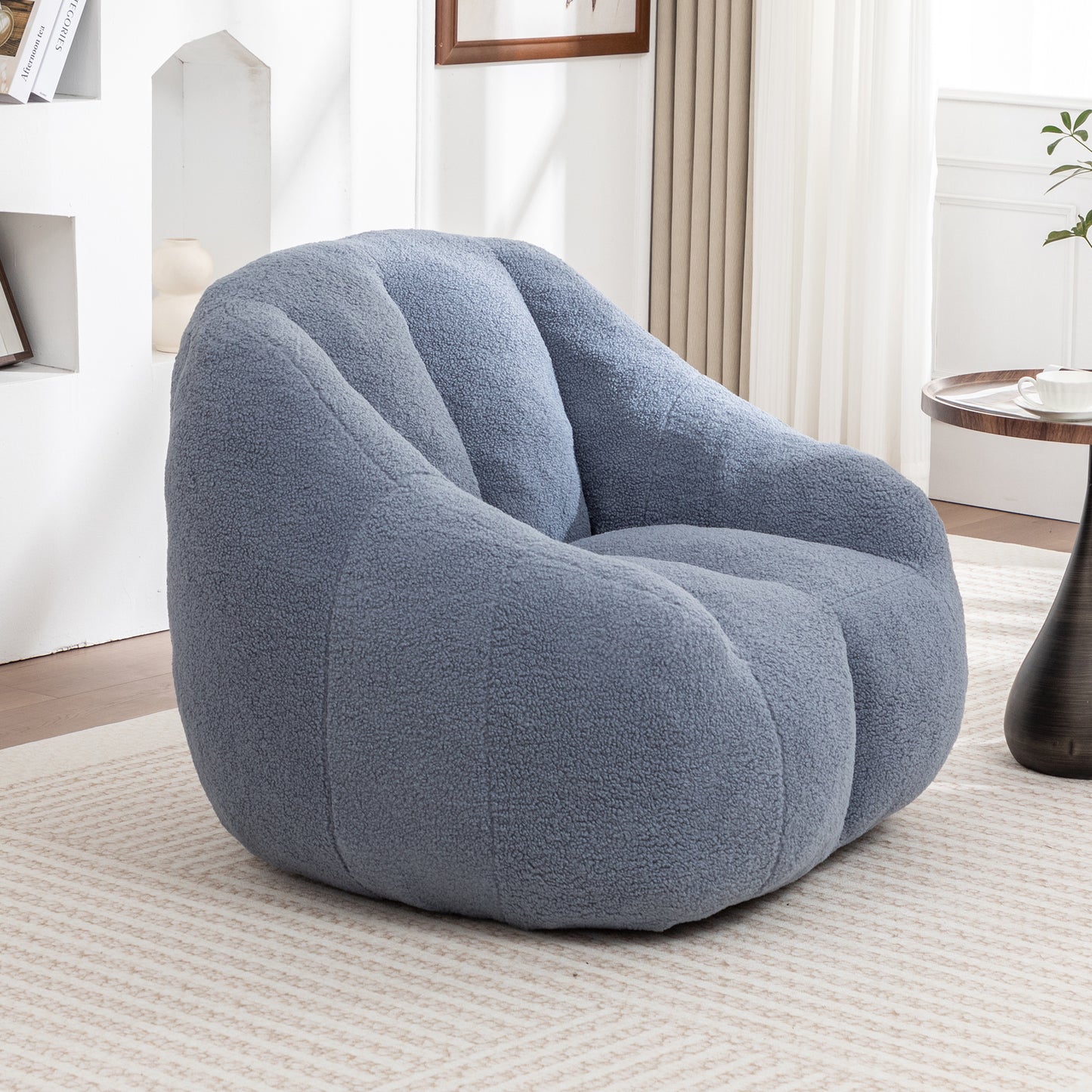 Bean Bag Chair With Filler, Bean Bag Sofa With Tufted Soft Stuffed Filling, Fluffy And Lazy Sofa, Comfy Cozy BeanBag Chairs With Memory Foam For Dorm, Apartment, Living Room