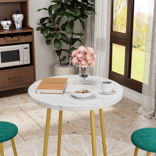 3-Piece Bar Table Set With 2 Bar Stools  Modern Pub Table